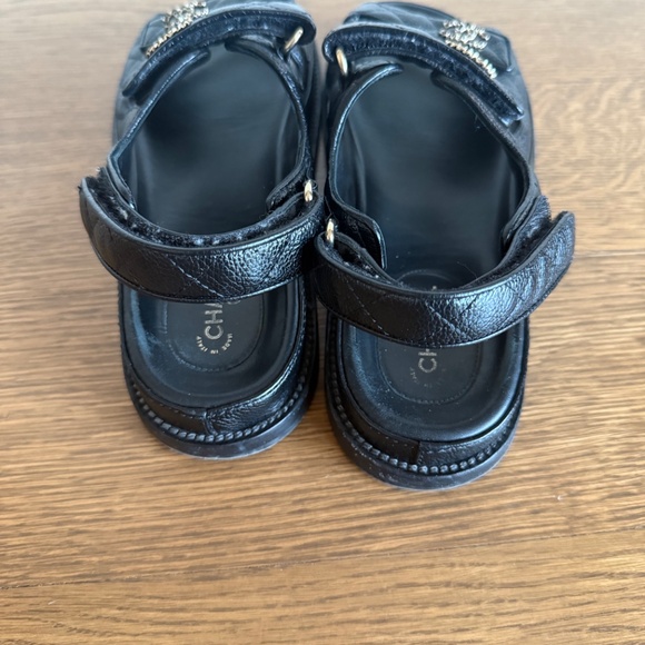 CHANEL - CHANEL DAD SANDALS BLACK - Picture 4 of 8